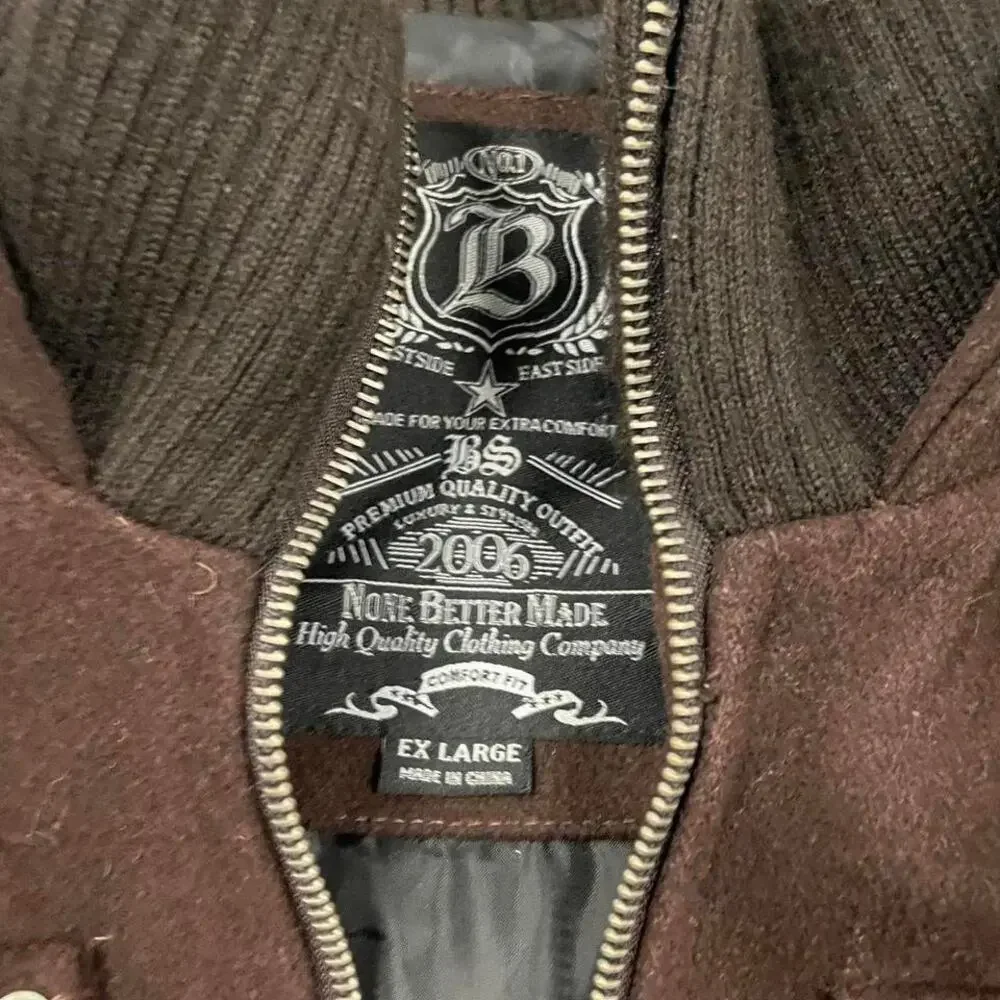 vintage y2k brown eastside bomber jacket